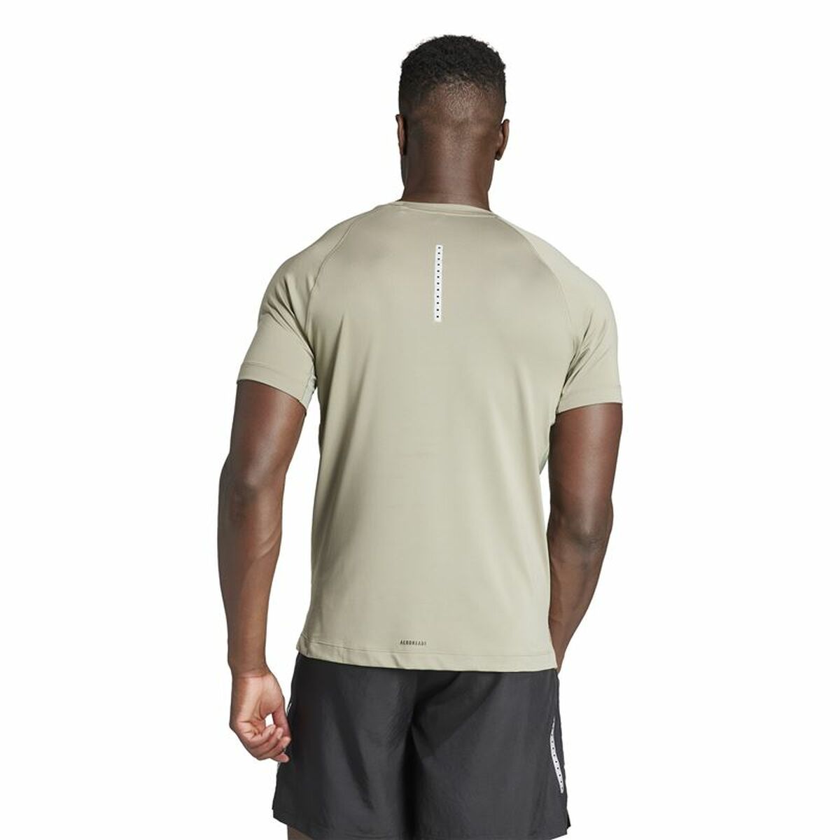 Men’s Short Sleeve T-Shirt Adidas Essentials Gym+ Beige-5