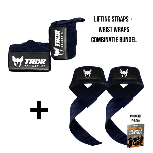 Lifting Straps & Wrist Wraps - Blue