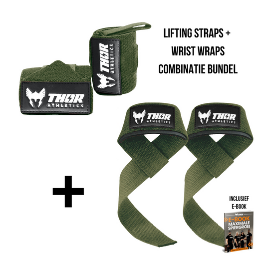 Lifting Straps & Wrist Wraps - Green