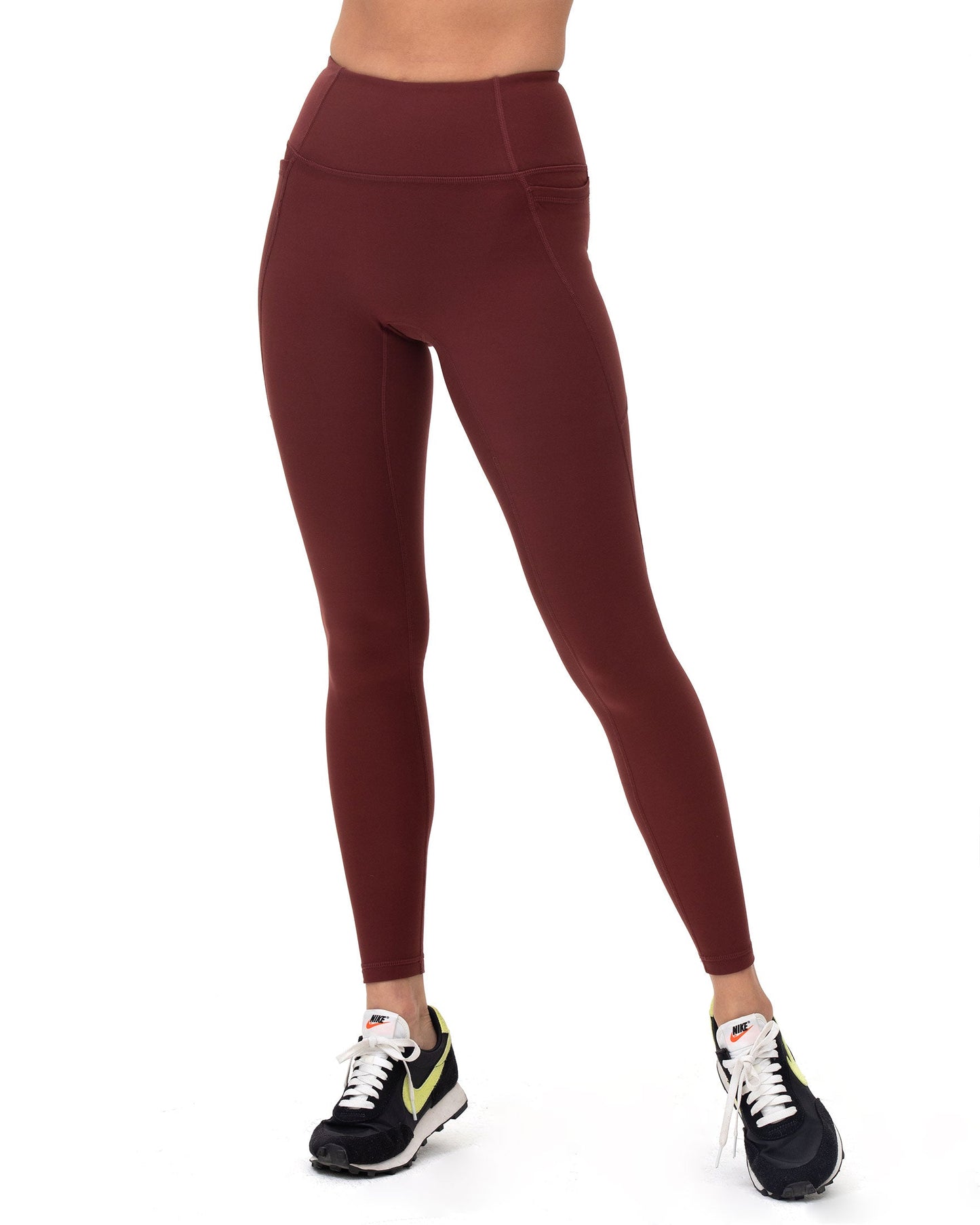 Women's Sports Leggings - Fleece Pocket Leggings