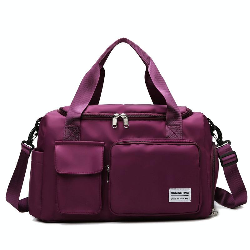 Travel Duffel Gym Bag - Purple Red