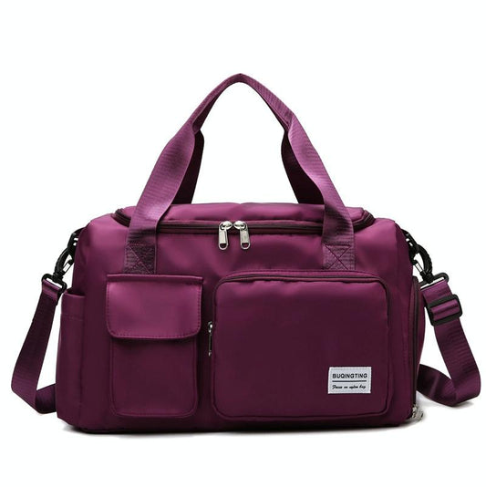 Travel Duffel Gym Bag - Purple Red